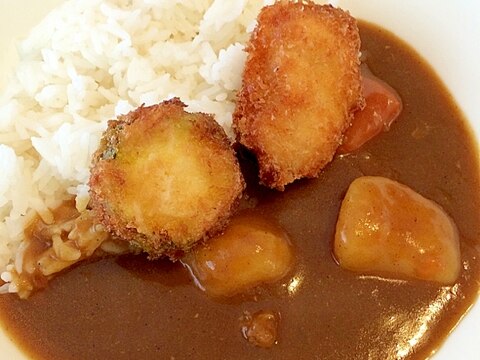 チキンカツとカレーライス